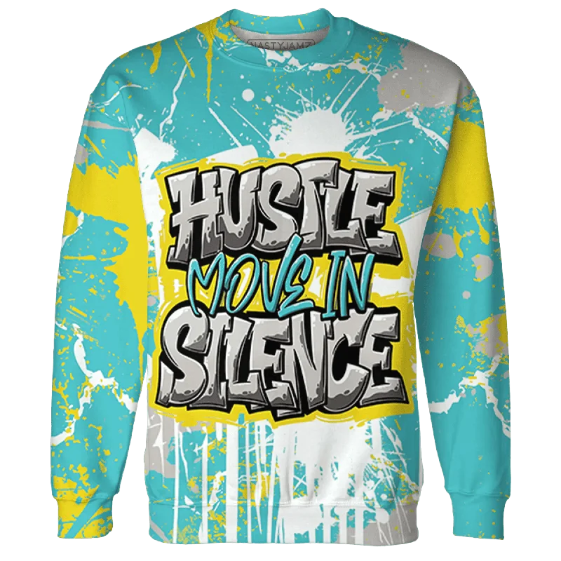 NastyJamz NBL Cyan Burst 9060 Sweatshirt Match Hustle Move In Silence All-Over Print