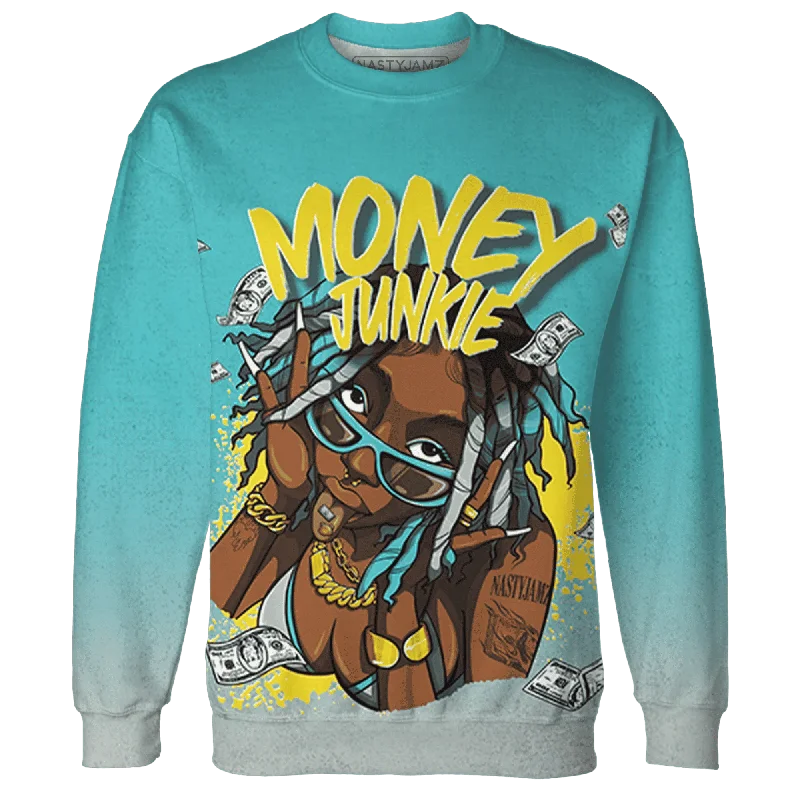 NastyJamz NBL Cyan Burst 9060 Sweatshirt Match Money Junkie All-Over Print