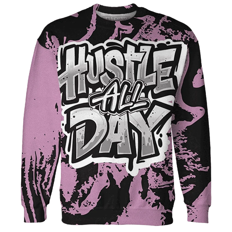 Orchid Neutral Grey Black White 4s NastyJamz Sweatshirt Match Hustle All Day All-Over Print