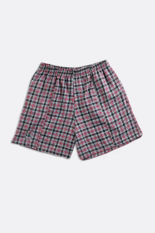 Unisex Rework Oxford Boxer Shorts - Women-M, Men-S