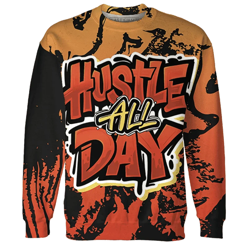 NastyJamz VaporMax Crimson Total Orange Plus Sweatshirt Match Hustle All Day All-Over Print