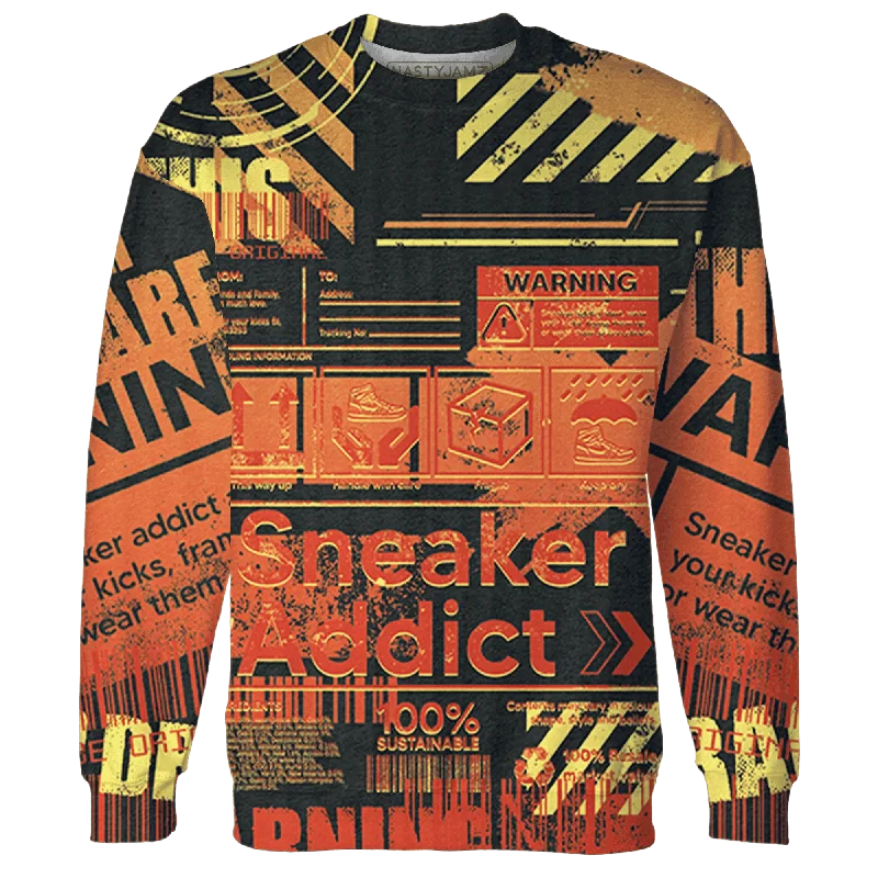 Modern Unisex Streetwear Outfits NastyJamz VaporMax Crimson Total Orange Plus Sweatshirt Match Sneaker Addict Warning All-Over Print Modern Unisex Streetwear Outfits NastyJamz VaporMax Crimson Total Orange Plus Sweatshirt Match Sneaker Addict Warning All-Over Print