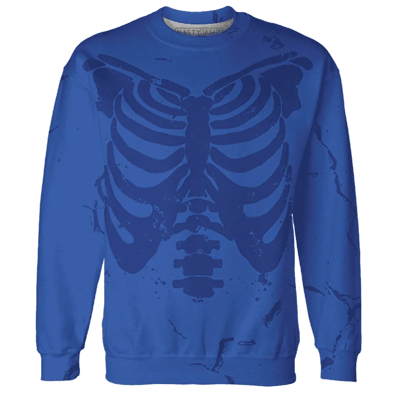 Unisex Casual Fashion Trends NastyJamz VaporMax Game Royal Blue Sweatshirt Match Skeleton Y2k All-Over Print Unisex Casual Fashion Trends NastyJamz VaporMax Game Royal Blue Sweatshirt Match Skeleton Y2k All-Over Print
