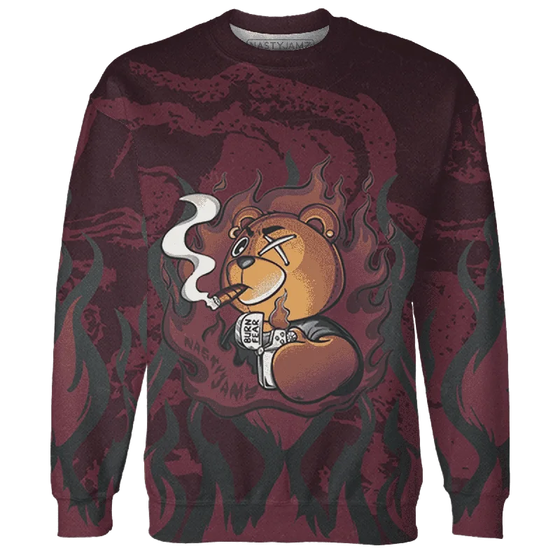 Minimalist Unisex Fashion Essentials NastyJamz VaporMax Night Maron Burgundy Sweatshirt Match BER Burn Fear All-Over Print Minimalist Unisex Fashion Essentials NastyJamz VaporMax Night Maron Burgundy Sweatshirt Match BER Burn Fear All-Over Print