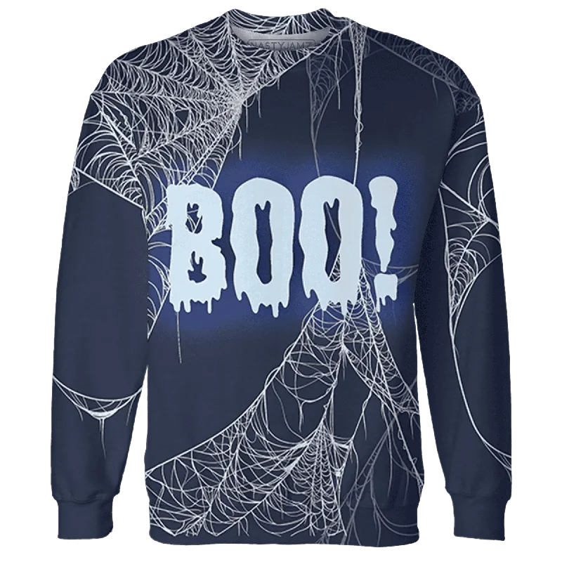 Minimalist Unisex Fashion Must-Haves VaporMax Plus Midnight Navy White Metallic Silver NastyJamz Sweatshirt Match Boo All-Over Print