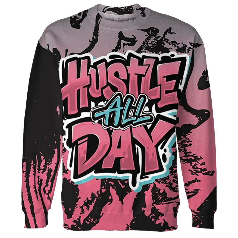 NastyJamz VaporMax Plus South Beach Sweatshirt Match Hustle All Day All-Over Print