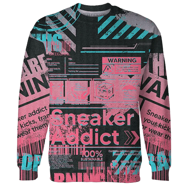 Elegant And Minimal Gender-Free Clothing NastyJamz VaporMax Plus South Beach Sweatshirt Match Sneaker Addict Warning All-Over Print Elegant And Minimal Gender-Free Clothing NastyJamz VaporMax Plus South Beach Sweatshirt Match Sneaker Addict Warning All-Over Print