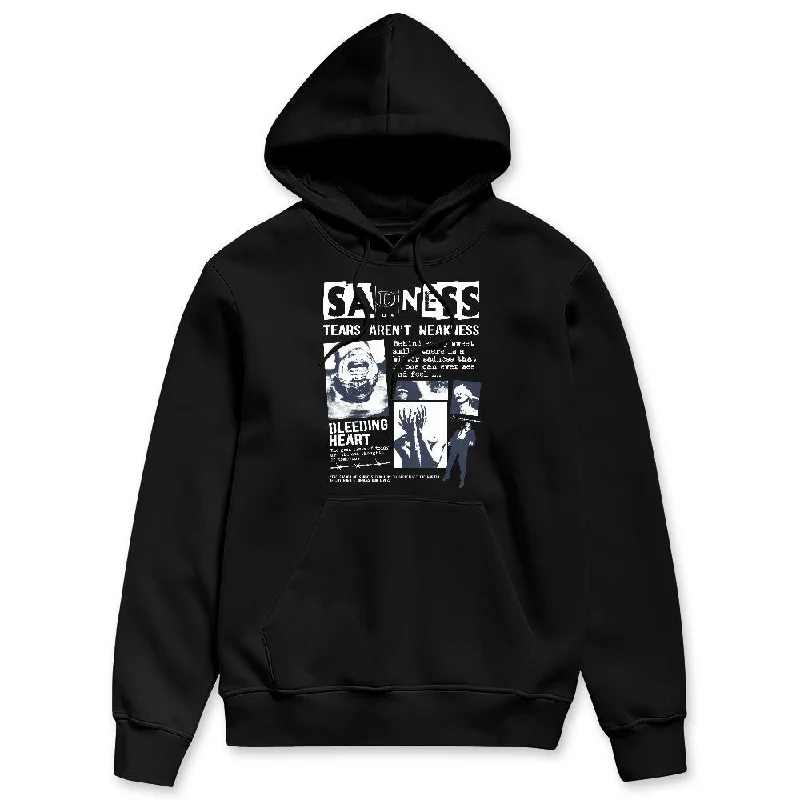 White Navy 6s NastyJamz Hoodie Match Sadness