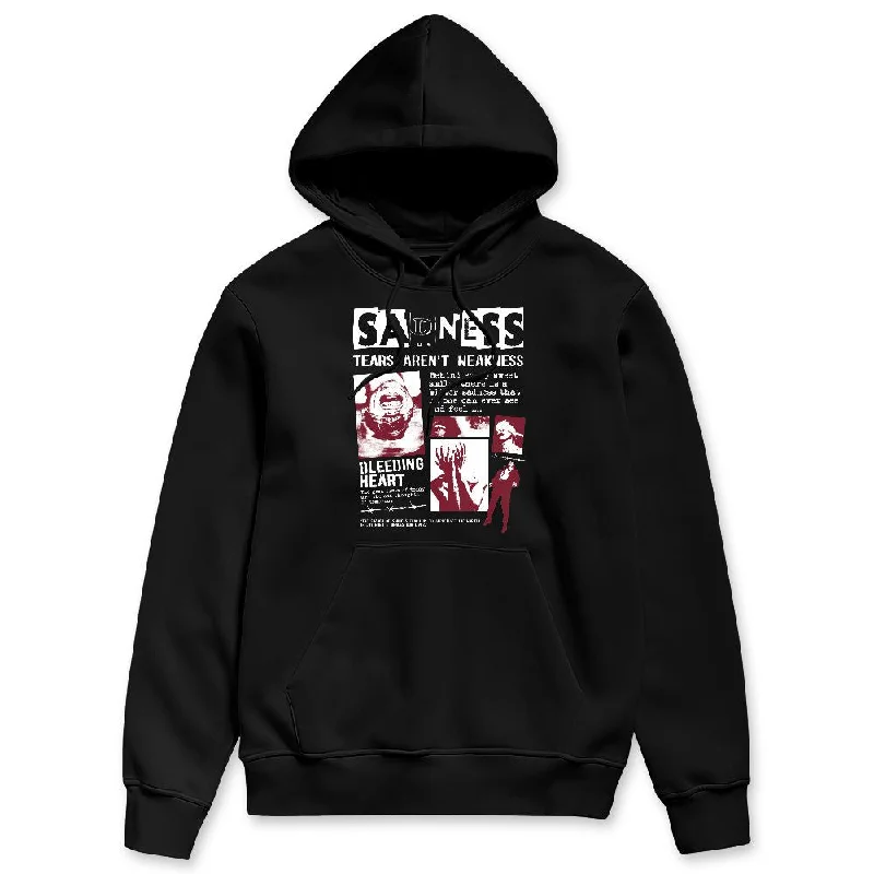 White Team Red 1s NastyJamz Hoodie Match Sadness