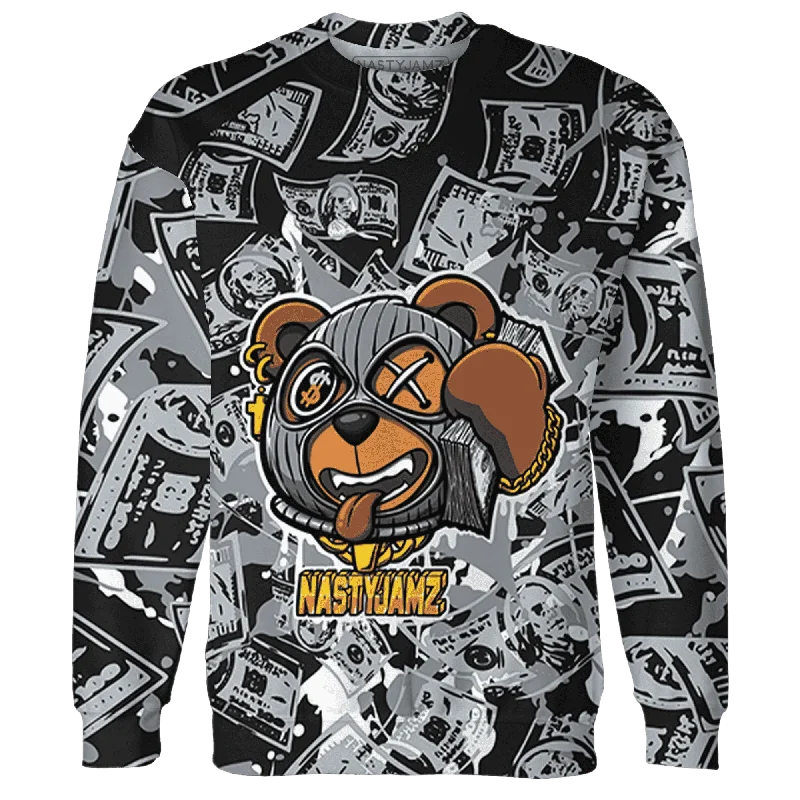 Fashion-Forward Gender-Neutral Outerwear NastyJamz Wolf Grey 12s Sweatshirt Match Money Motive BER All-Over Print Fashion-Forward Gender-Neutral Outerwear NastyJamz Wolf Grey 12s Sweatshirt Match Money Motive BER All-Over Print