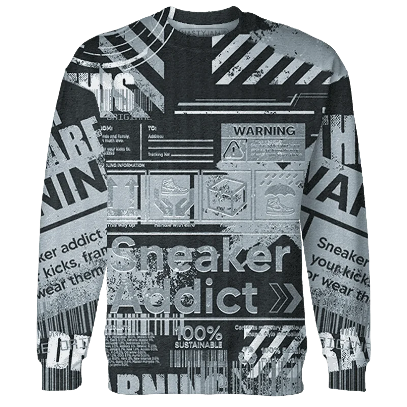 High-Quality Unisex Basics For All Occasions NastyJamz Wolf Grey 12s Sweatshirt Match Sneaker Addict Warning All-Over Print High-Quality Unisex Basics For All Occasions NastyJamz Wolf Grey 12s Sweatshirt Match Sneaker Addict Warning All-Over Print
