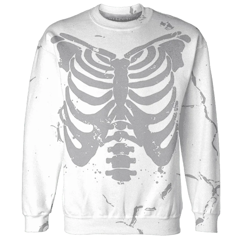 NastyJamz Wolf Grey 1s Sweatshirt Match Skeleton Y2k All-Over Print